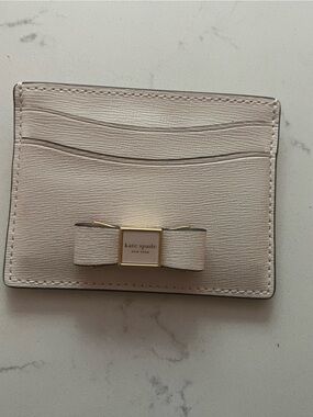 kate spade Bow Accent Card Holder with Gold Hardware